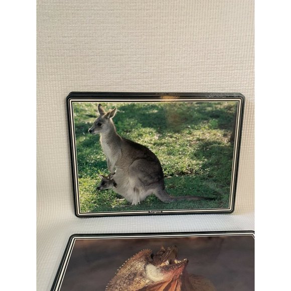 The Australiana Collection boxed Animal placemats Cork backs Set - Picture 6 of 12